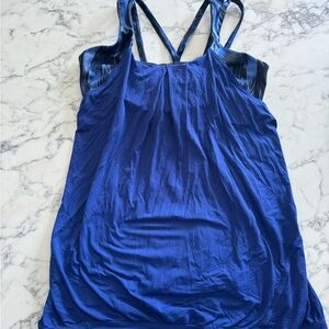 Vibrant Blue Strappy Tank Top